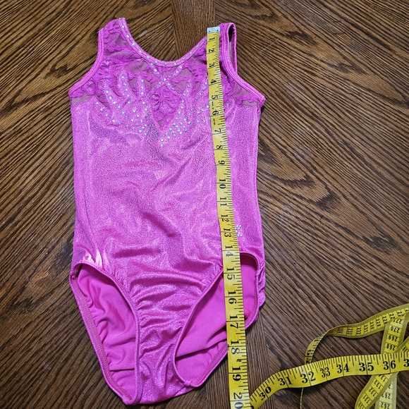 Snowflake Designs Pink Sparkle Leotard - Picture 7 of 7